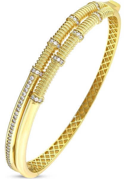 Altın Tasarım Kelepçe - 14K fiyatları