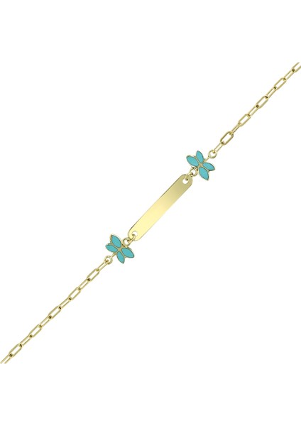 Figürlü Altın Çocuk Künye - 14K fiyatları