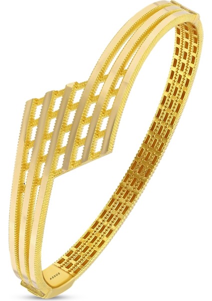 Altın Tasarım Kelepçe - 14K fiyatları