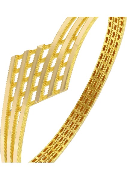 Altın Tasarım Kelepçe - 14K fırsatları