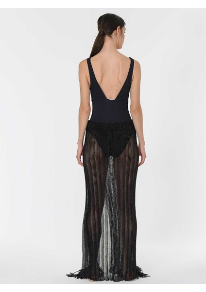 File Triko Uzun Etek Siyah Y1971073_001 fırsatları