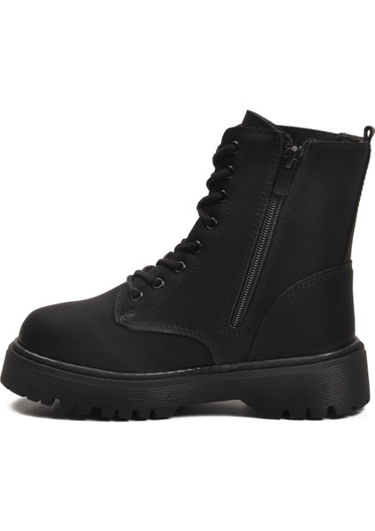 Siyah Zümrüt Polarlı Kaymaz Soğuğa Dirençli Deri Çocuk Bot Tuno 07 F fırsatları