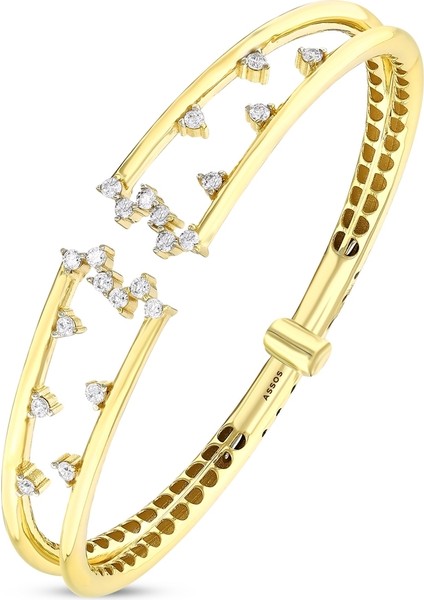 Altın Tasarım Kelepçe - 14K fiyatları