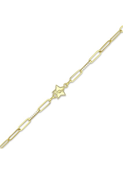 Yıldız Figürlü Tasarım Altın Bileklik - 14K fiyatları