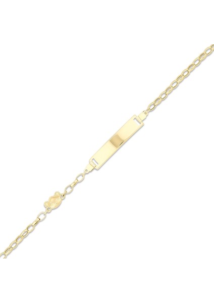 Fare Figürlü Çocuk Altın Künye - 14K fiyatları