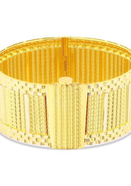 Tasarım Altın Kelepçe Bilezik - 14K fırsatları