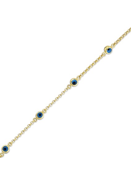 Nazar Boncuklu Altın Bileklik - 14K fiyatları