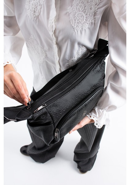 Kadın Ayarlanabilir Çapraz Askılı Çok Gözlü Suni Deri Omuz Çantası fırsatları