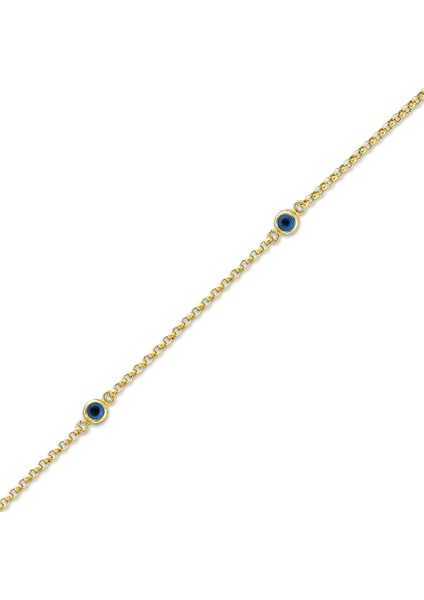 Nazar Boncuklu Altın Bileklik - 14K fiyatları