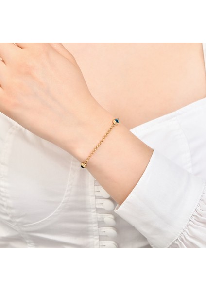 Nazar Boncuklu Altın Bileklik - 14K modelleri