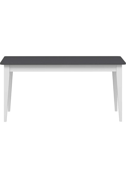Elina Açılır Yemek Masası - Antrasit/beyaz