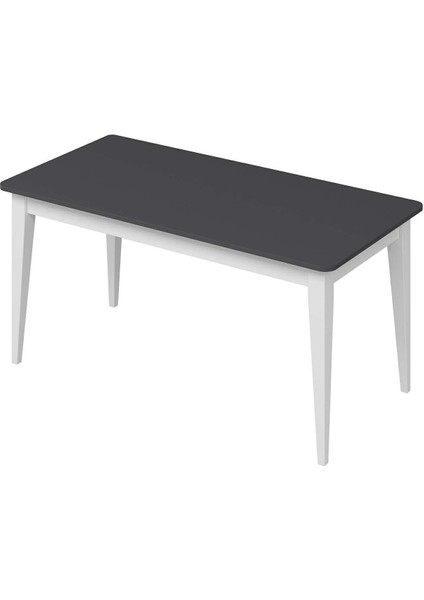 Elina Açılır Yemek Masası - Antrasit/beyaz