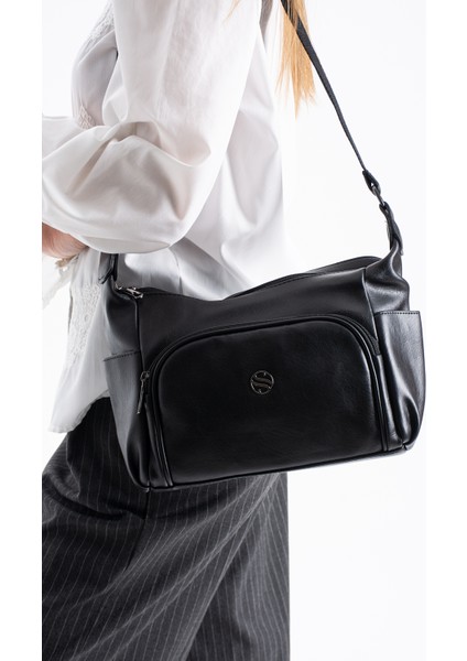 Kadın Ayarlanabilir Çapraz Askılı Çok Gözlü Suni Deri Omuz Çantası fiyatları