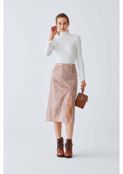 Desenli Uzun Etek Standart Renk K2015070_089 fiyatları