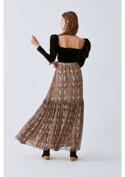 Desenli Uzun Etek Standart Renk K2015070_089 indirimleri
