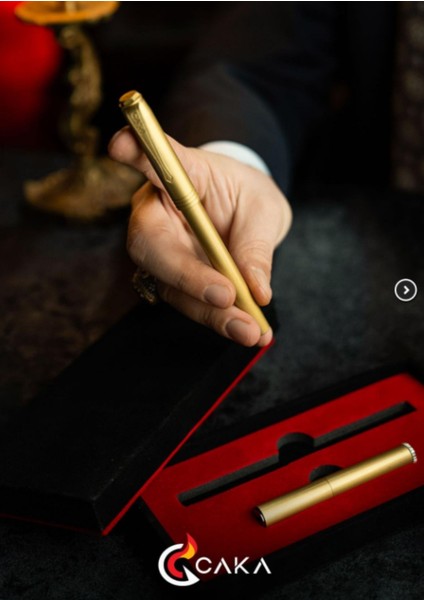 Ateş & Mürekkep Serisi Gold Kalem & Çakmak Seti fiyatları