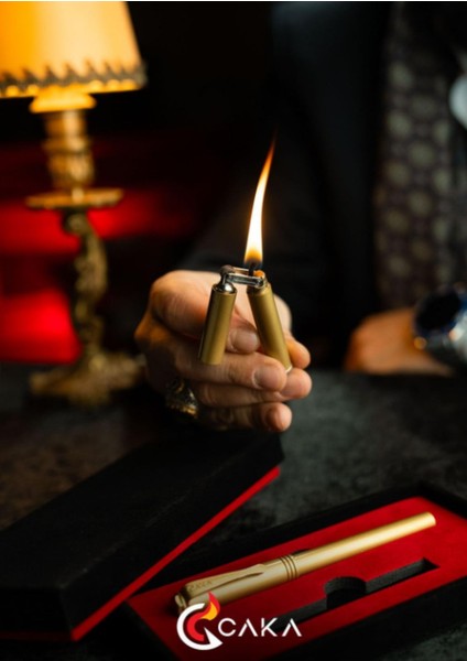 Ateş & Mürekkep Serisi Gold Kalem & Çakmak Seti modelleri