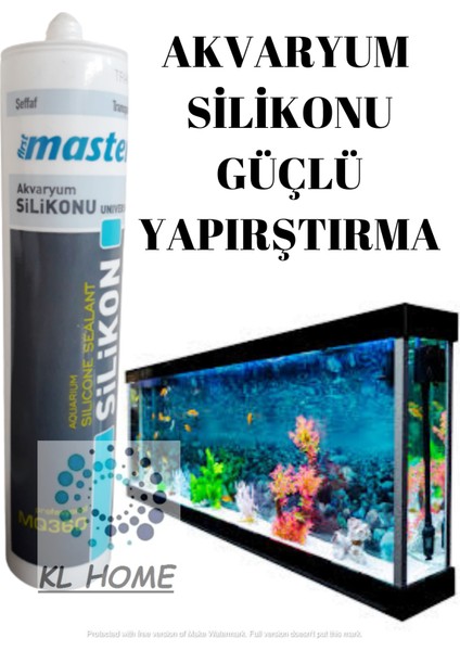 Profesyonel Seri Küf Mantar Yapmaz Akvaryum Duşa Kabin Silikon ( 1 Ad ) Şeffaf Renk