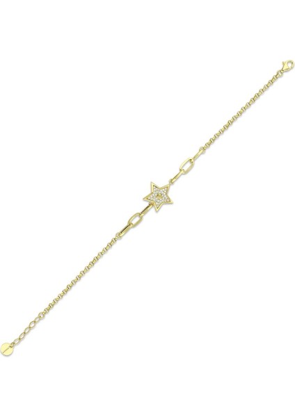 Yıldız Figürlü Altın Bileklik - 14K