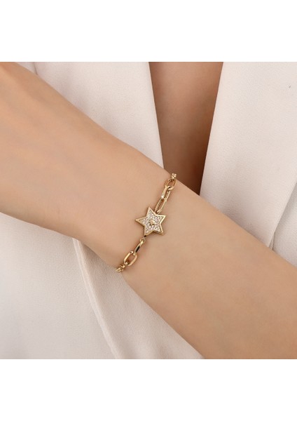 Yıldız Figürlü Altın Bileklik - 14K modelleri