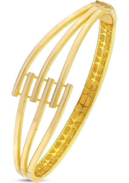 Altın Tasarım Kelepçe - 14K fiyatları