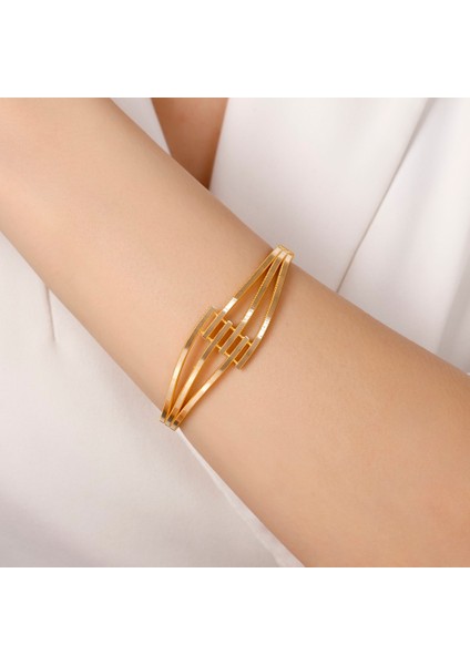 Altın Tasarım Kelepçe - 14K modelleri