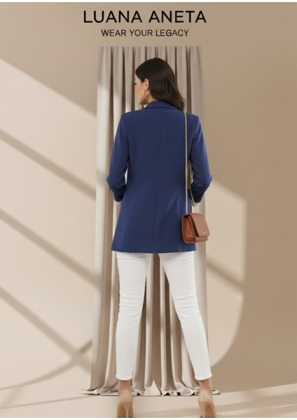 -Ceket Lacivert Kol Içi Çizgili Tek Düğmeli indirimleri