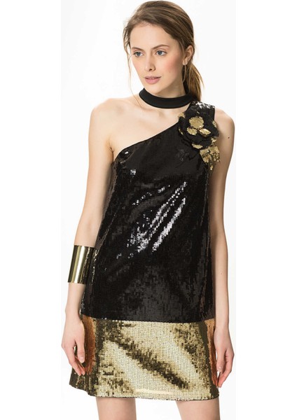 Pul Payet Mini Elbise Siyah Y1811229_001 fiyatları