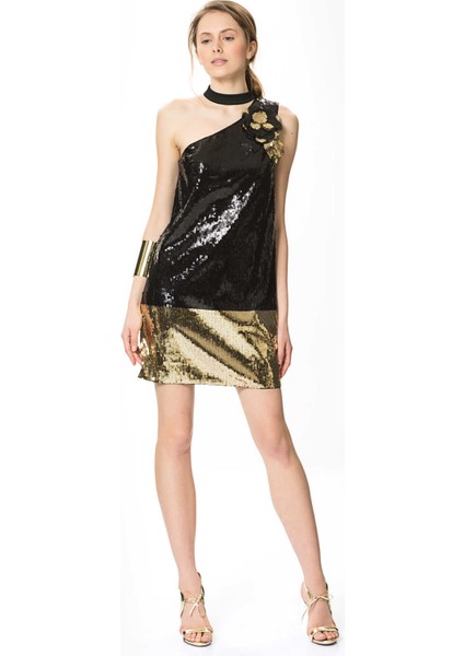 Pul Payet Mini Elbise Siyah Y1811229_001 indirimleri