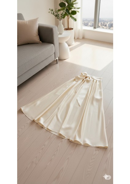 -Etek Bel Bağlamalı Uzun Maxi Şık Düz Renkli, Her Mevsim Için Uygun fırsatları