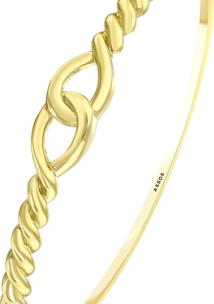 Tasarım Altın Kelepçe - 14K indirimleri