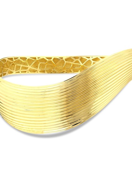 Altın Tasarım Kelepçe - 14K indirimleri