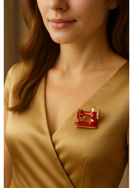 Dikiş Makinası Broş Kırmızı indirimleri