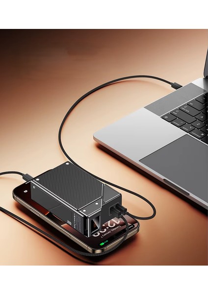 20.000 Mah 65W Hızlı Şarjlı LCD Göstergeli Güç Bankası 2x Type-C Çıkışlı Powerbank