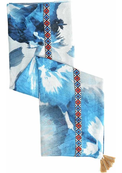 Şerit Detaylı Şal Standart Renk Y1984208_089