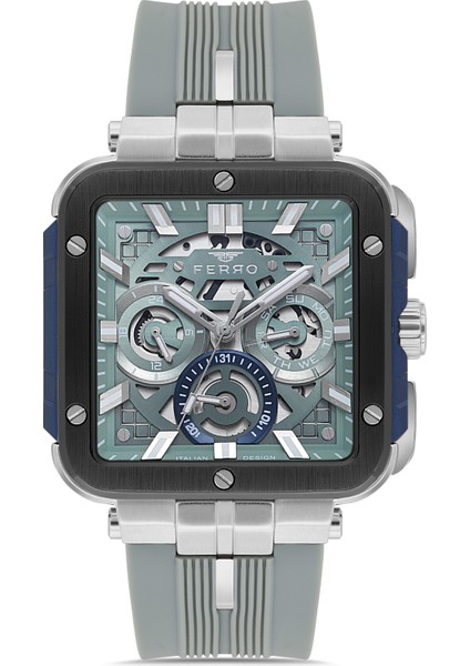 Gri Silikon Kordon Erkek Kol Saati LFM11572DWT-ZT2