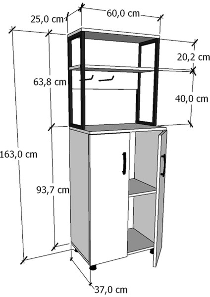 Çok Amaçlı Mutfak Dolabı Kahve Dolabı A.çam fırsatları