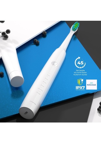 Polosmart PSC74 Diş Fırçası Ipx7 Waterproff 3+1 Başlık 500 Mah fırsatları