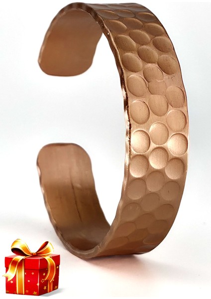 El Yapımı Ayarlanabilir Saf Bakır Bileklik Seti, Bakır Bilezik BB-312