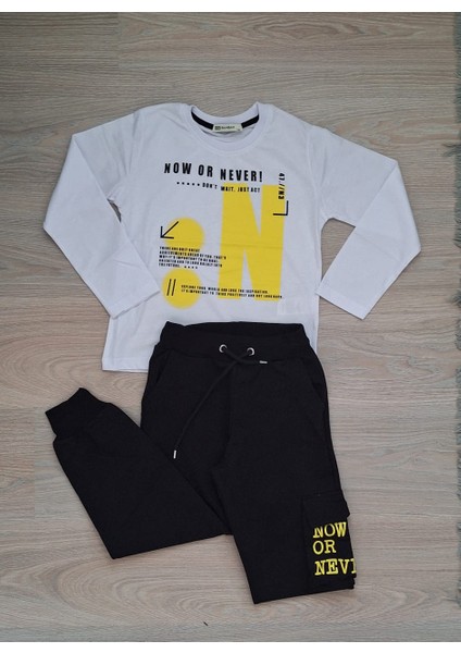 Erkek Çocuk Denim Kapüşonlu Ceket ve Alt-Üst Eşofman Takımı fiyatları