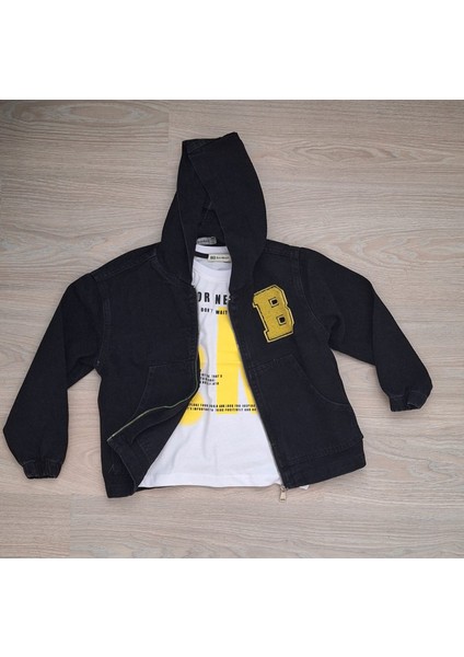 Erkek Çocuk Denim Kapüşonlu Ceket ve Alt-Üst Eşofman Takımı indirimleri