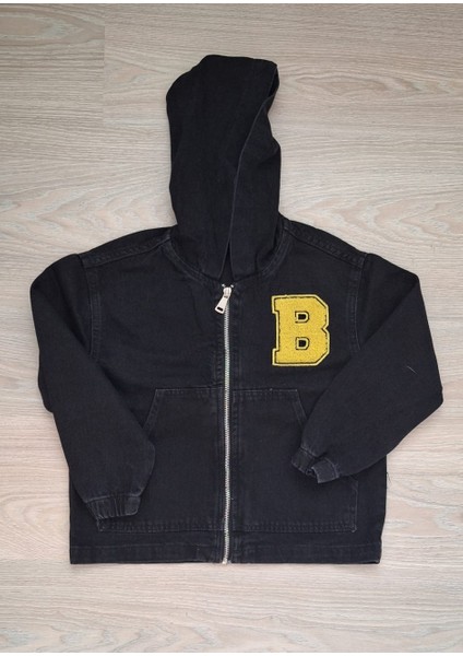 Erkek Çocuk Denim Kapüşonlu Ceket ve Alt-Üst Eşofman Takımı