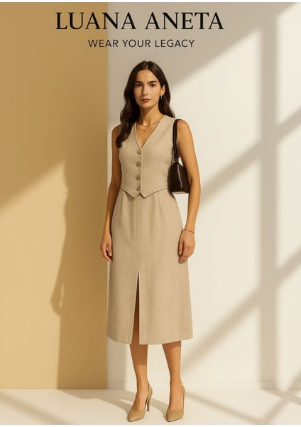 -Valentin Dokuma Etek