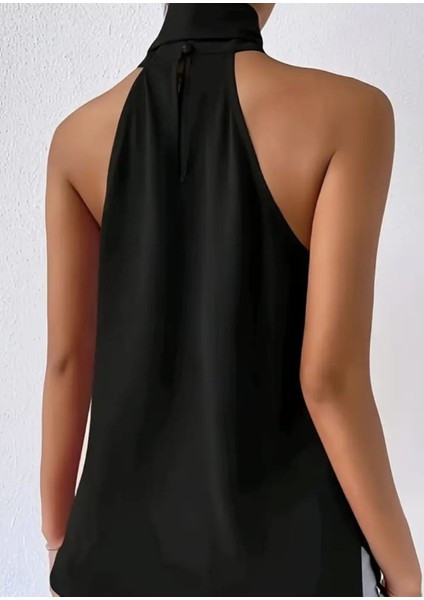 -Bluz Kemer Detaylı Bağlamalı Şık