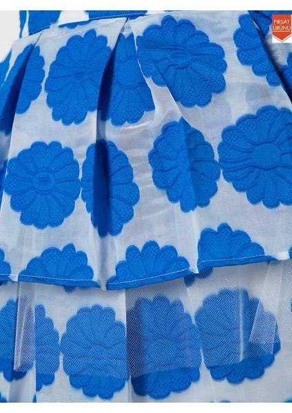 Tüllü Mini Etek Saks Y1525007_021 fırsatları