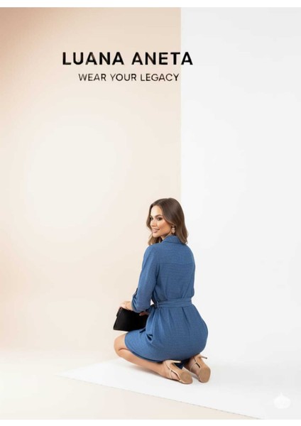 -Kadınlar Için Şık Düz Renk A Kesim Elbise indirimleri