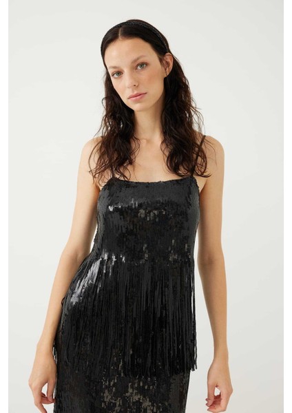 Payetli Büstiyer Siyah K2314005_001