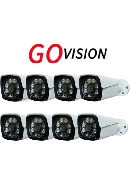 8 Adet 5mp 3.6mm Ahd Bullet Kamera