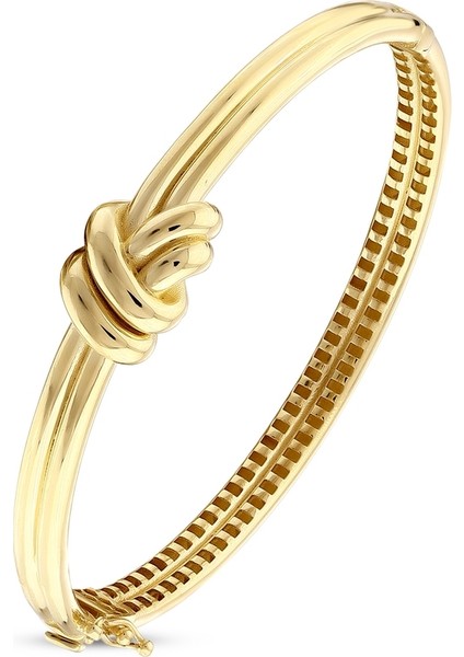 Düğüm Tasarım Altın Kelepçe - 14K fiyatları