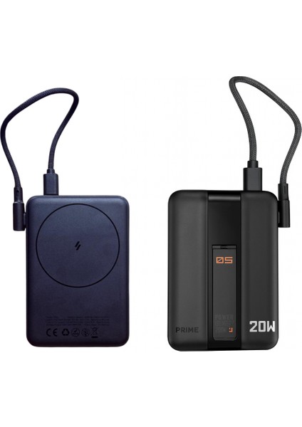 20W Hızlı Şarj Destekli Magsafe Kablosuz Powerbank | Dahili Type-C Kablolu, LED Göstergeli, Kompakt Taşınabilir Şarj Cihazı fırsatları